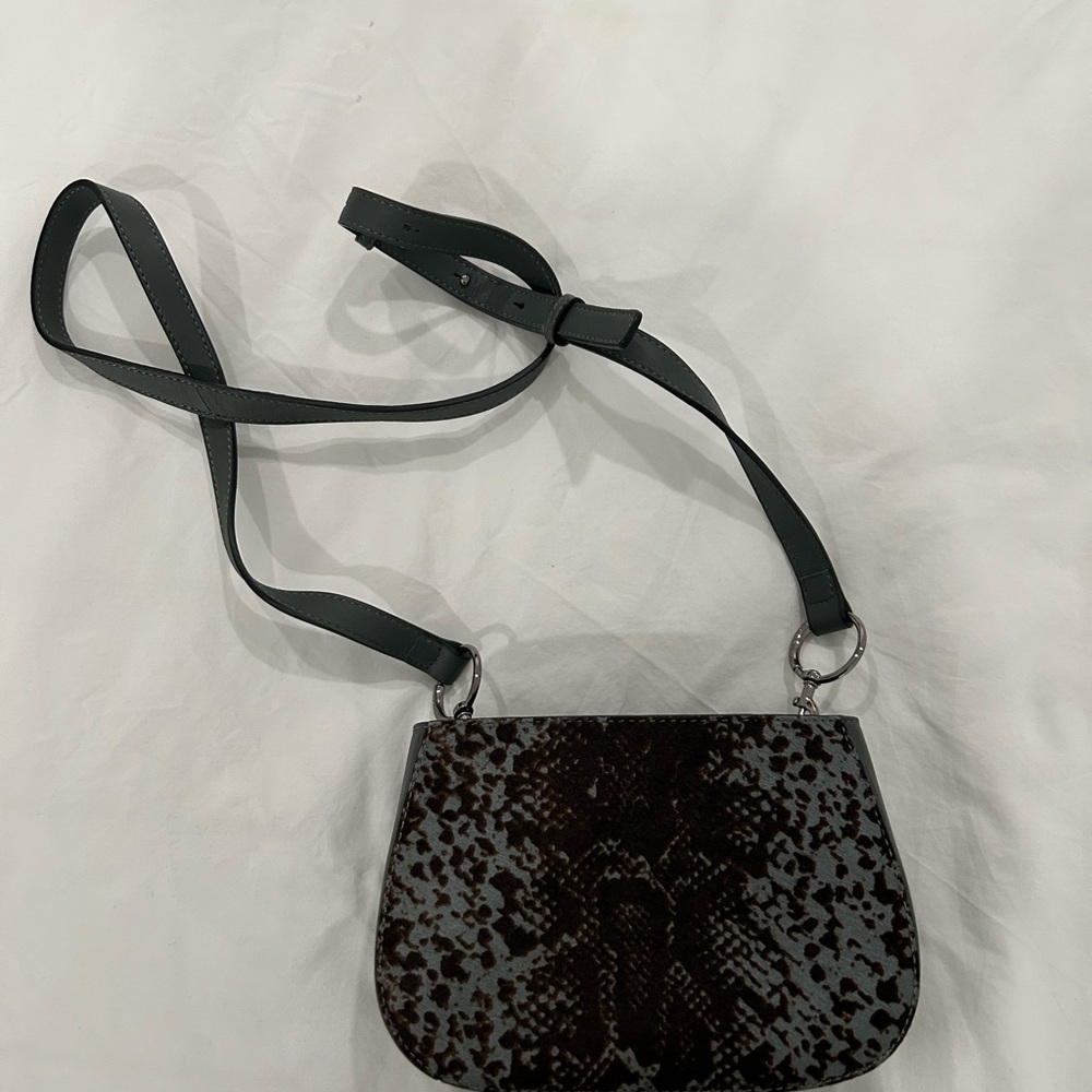 Vince Camuto Black Patterned Crossbody Bag